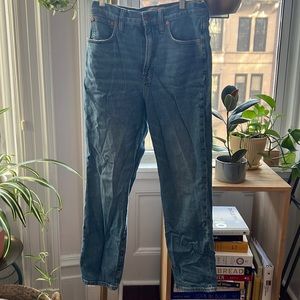 Madewell curvy perfect vintage crop Jean high rise